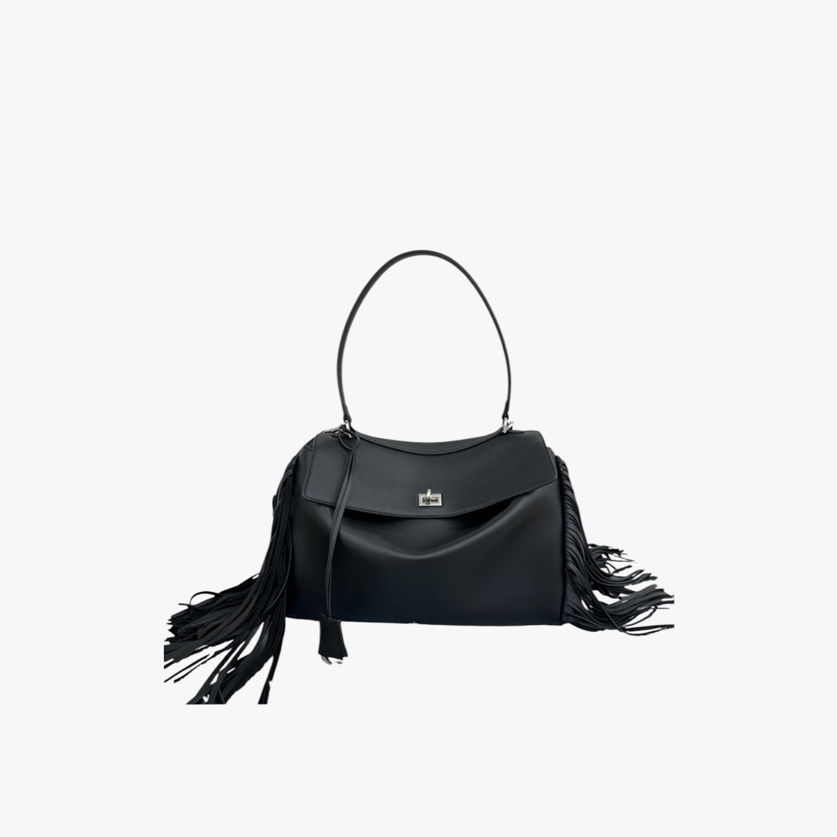 ESTHELA FRINGE BLACK